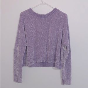 Light purple cropped sweater